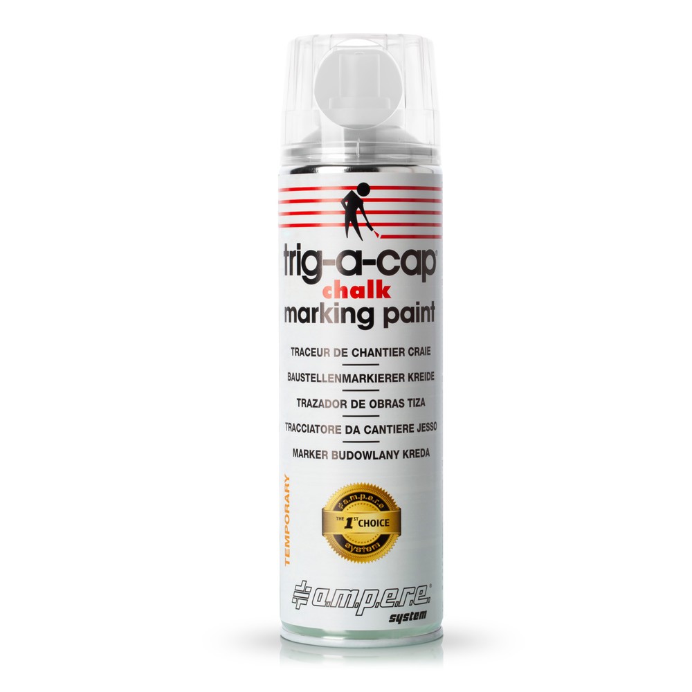 Obrázek produktu: A.M.P.E.R.E. Křída ve spreji trig-a-cap® chalk, 500 ml, 12 ks/JB, bílá