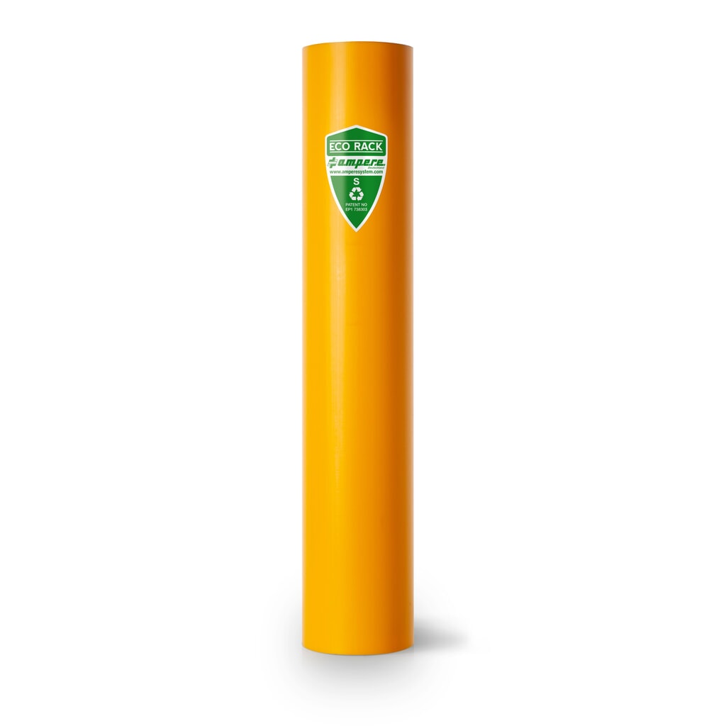 A.M.P.E.R.E. Ochrana regálů Eco Rack proti najetí, z plastu, model S, vnitřní rozměry VxŠ 600 x 70–87 mm Obrázek produktu: A.M.P.E.R.E. Ochrana regálů Eco Rack proti najetí, z plastu, model S, vnitřní rozměry VxŠ 600 x 70–87 mm