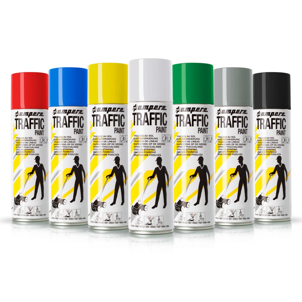 A.M.P.E.R.E. Značkovací barva TRAFFIC 0,5 l, bílá Číslo obrázku produktu 3: A.M.P.E.R.E. Značkovací barva TRAFFIC 0,5 l, bílá