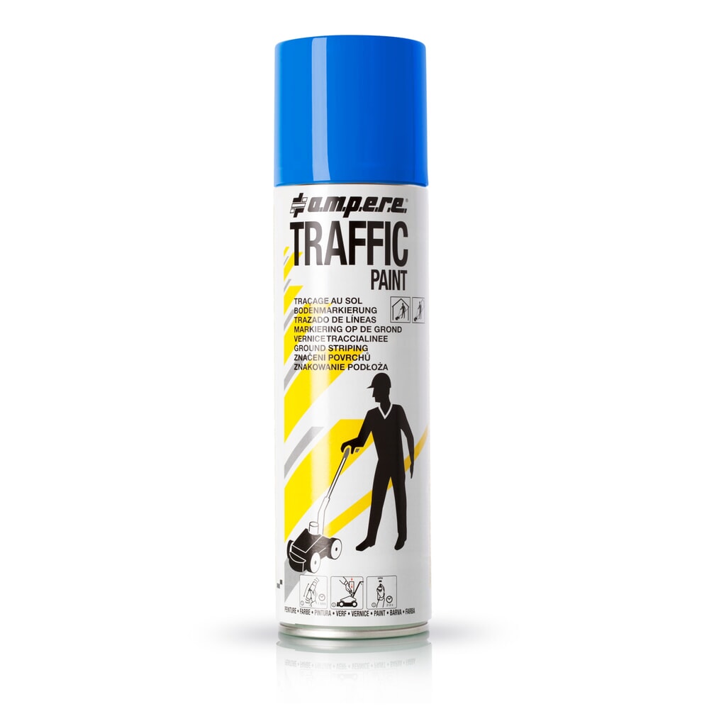 A.M.P.E.R.E. Značkovací barva TRAFFIC 0,5 l, modrá Obrázek produktu: A.M.P.E.R.E. Značkovací barva TRAFFIC 0,5 l, modrá