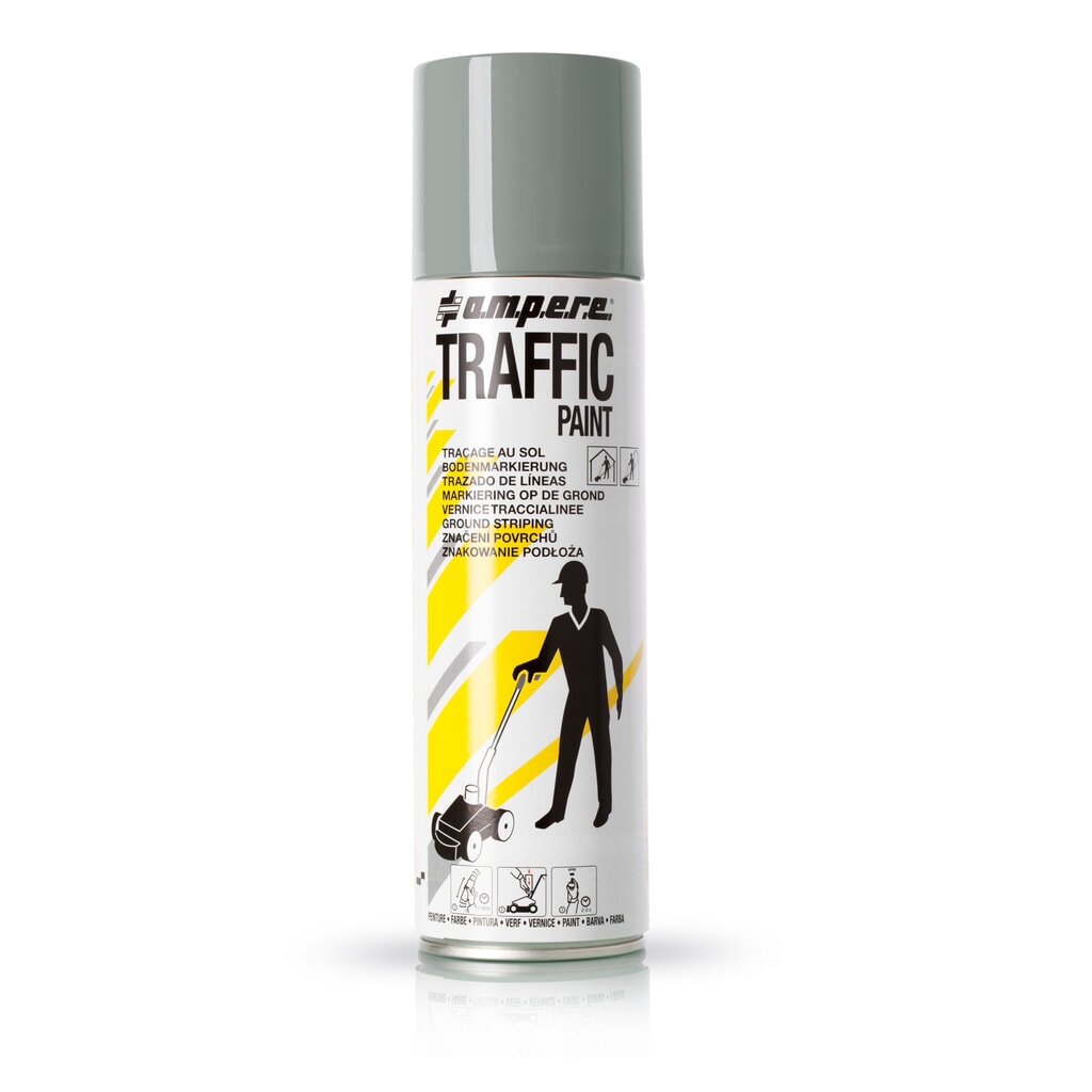 A.M.P.E.R.E. Značkovací barva TRAFFIC 0,5 l, šedá Obrázek produktu: A.M.P.E.R.E. Značkovací barva TRAFFIC 0,5 l, šedá