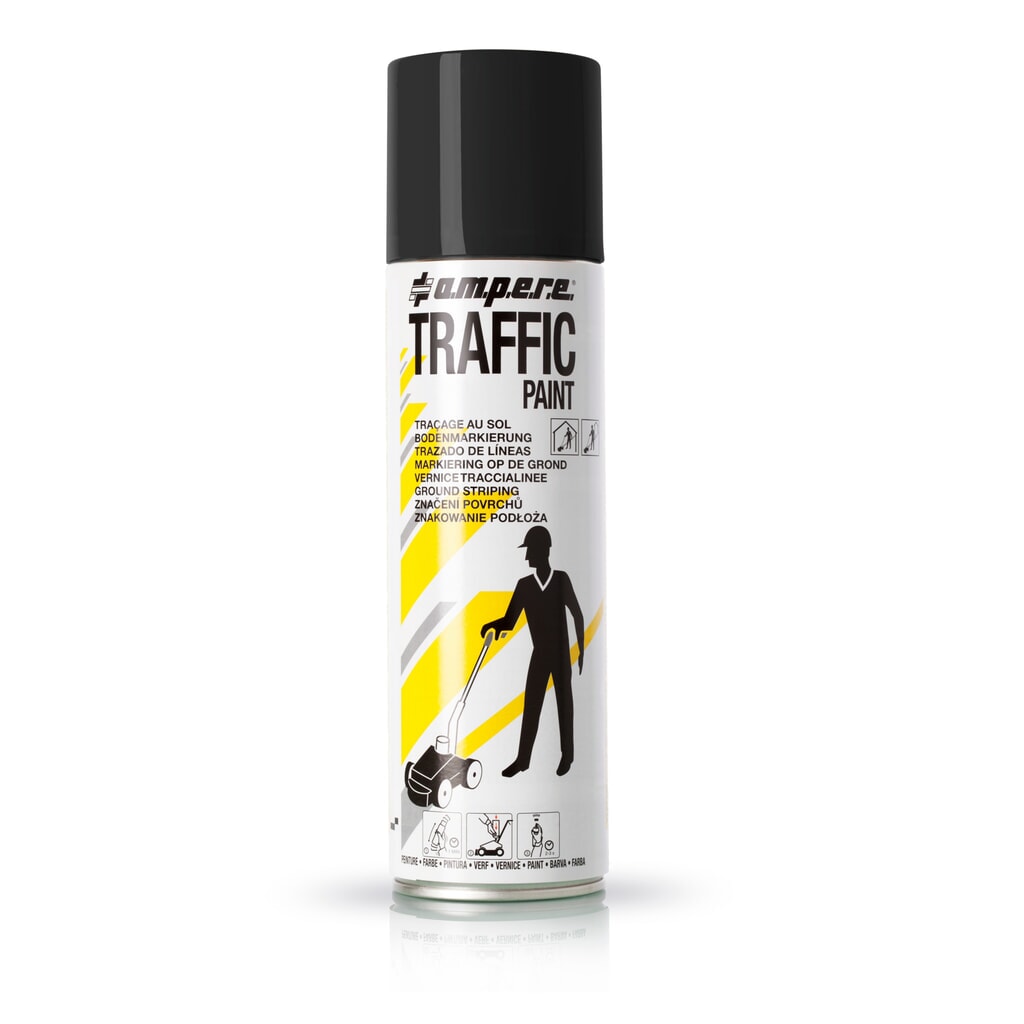 A.M.P.E.R.E. Značkovací barva TRAFFIC 0,5 l, černá Obrázek produktu: A.M.P.E.R.E. Značkovací barva TRAFFIC 0,5 l, černá