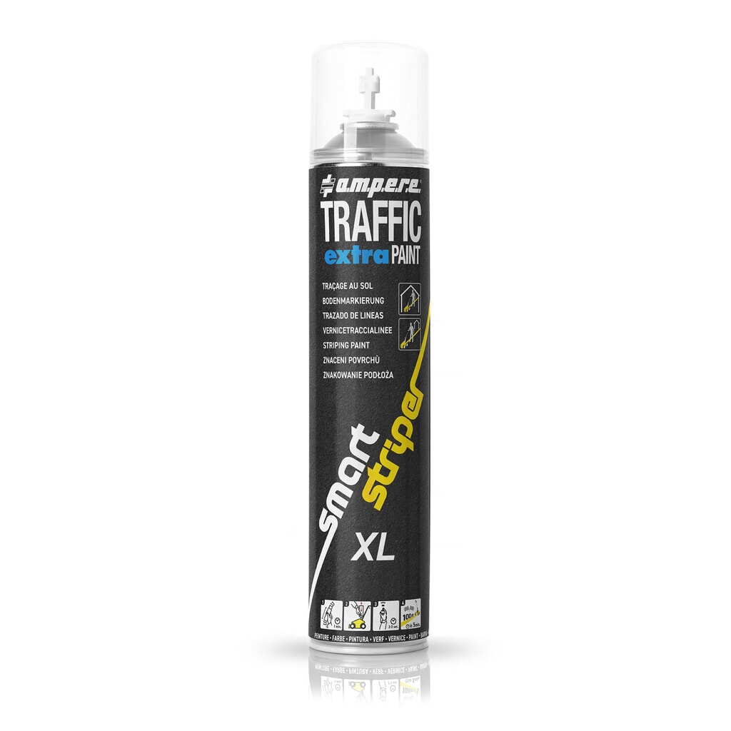A.M.P.E.R.E. Značkovací barva TRAFFIC extra Paint® XL 0,75 l, bílá. Obrázek produktu: A.M.P.E.R.E. Značkovací barva TRAFFIC extra Paint® XL 0,75 l, bílá.