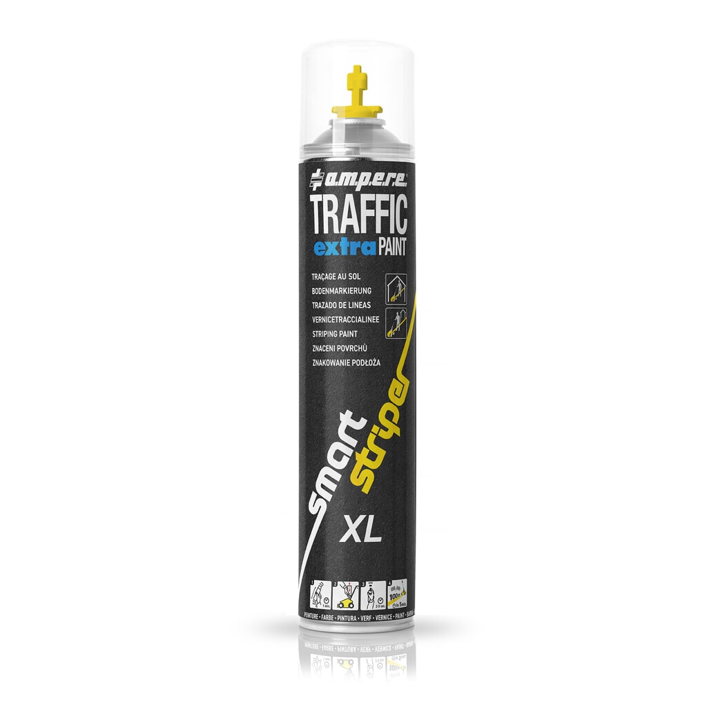 A.M.P.E.R.E. Značkovací barva TRAFFIC extra Paint® XL 0,75 l, žlutá. Obrázek produktu: A.M.P.E.R.E. Značkovací barva TRAFFIC extra Paint® XL 0,75 l, žlutá.