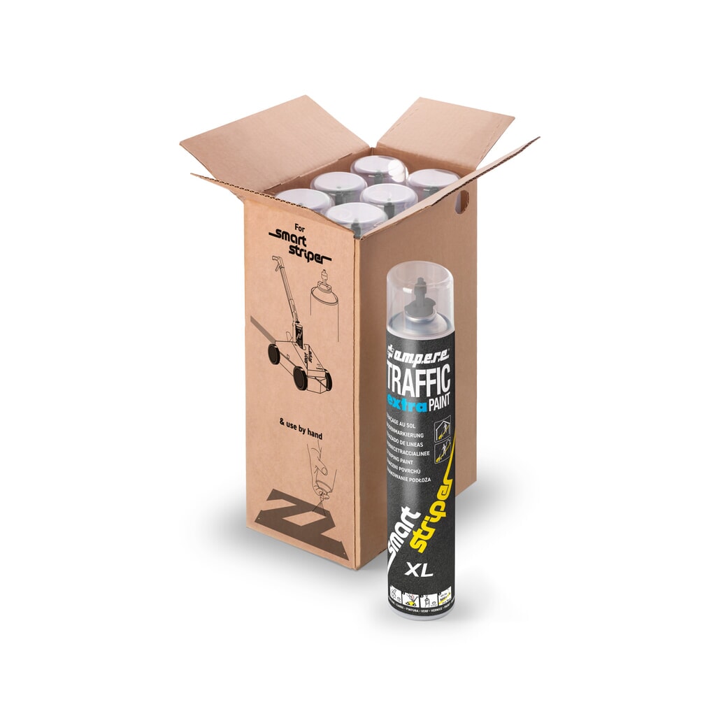 Číslo obrázku produktu 6: A.M.P.E.R.E. Značkovací barva TRAFFIC extra Paint® XL 0,75 l, šedá.
