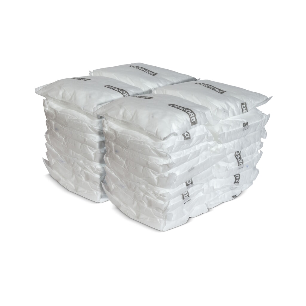Adsorpční polštářky na olej, D׊ 250 × 250 mm, 30 ks/balení Obrázek produktu: Adsorpční polštářky na olej, D׊ 250 × 250 mm, 30 ks/balení
