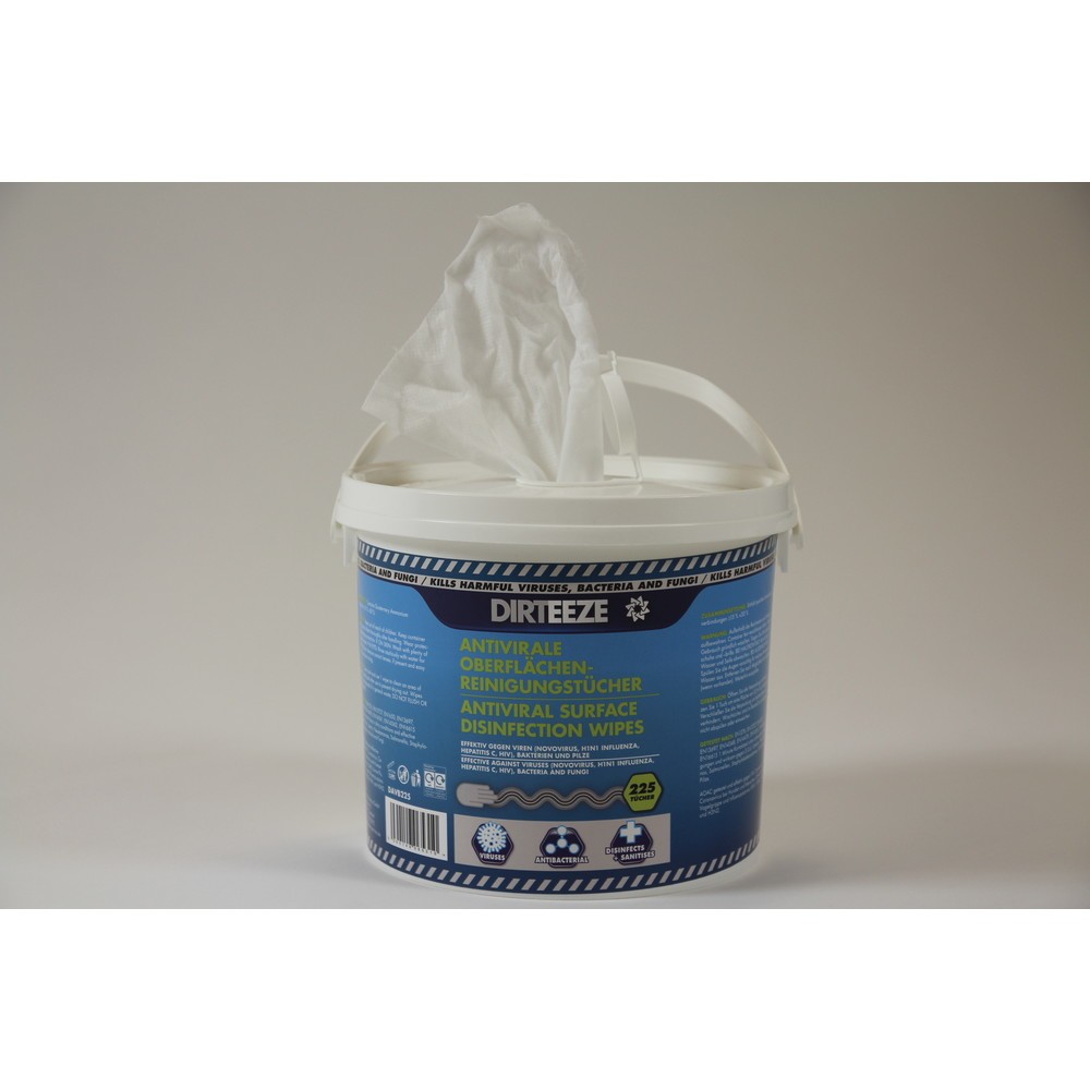 Číslo obrázku produktu 2: Antivirové utěrky, kbelík à 225 utěrek