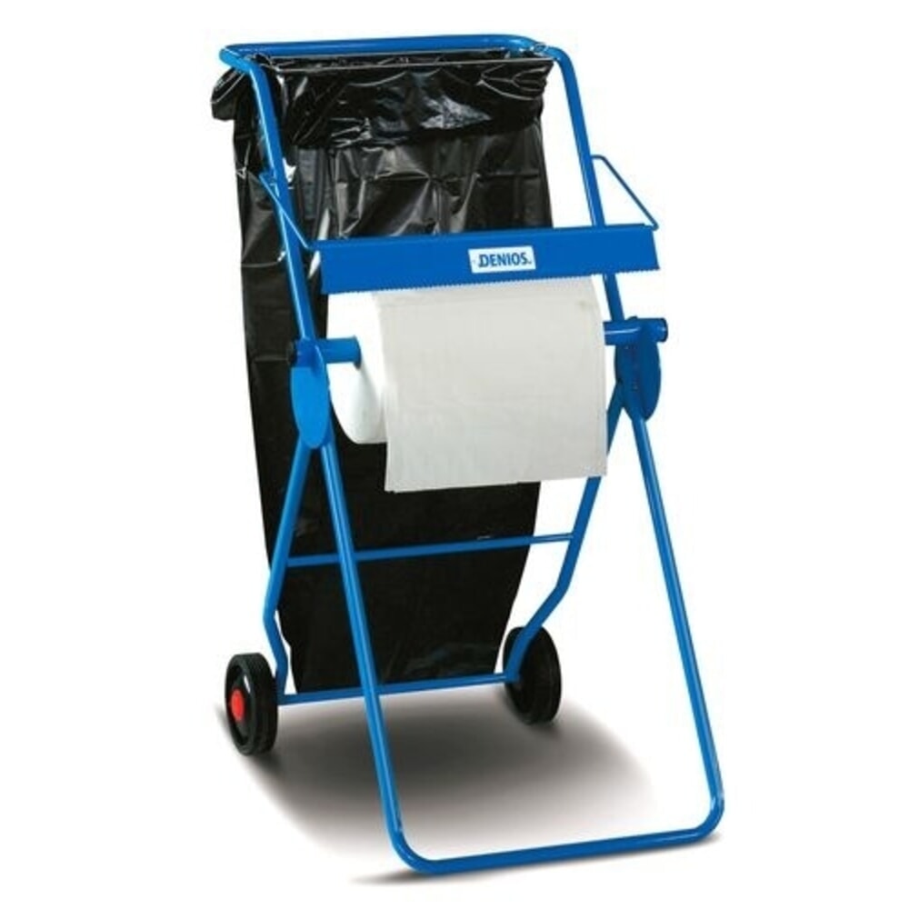 Obrázek produktu: Odvíjecí stojan DENSORB pro kolečka z pojivové netkané textilie Denios do 40 cm, s upevňovacím rámem