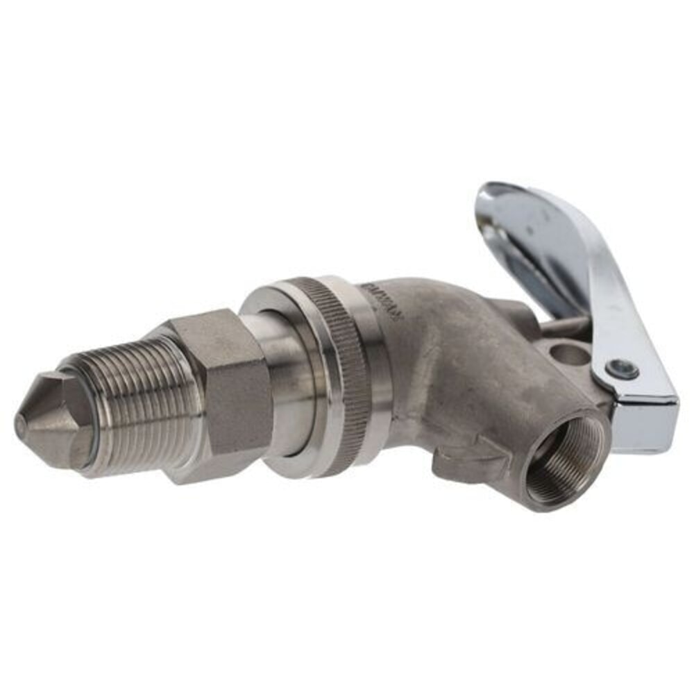 Číslo obrázku produktu 1: Denios samouzavírací kohoutek z nerezové oceli, Ø závitu 3/4 palce