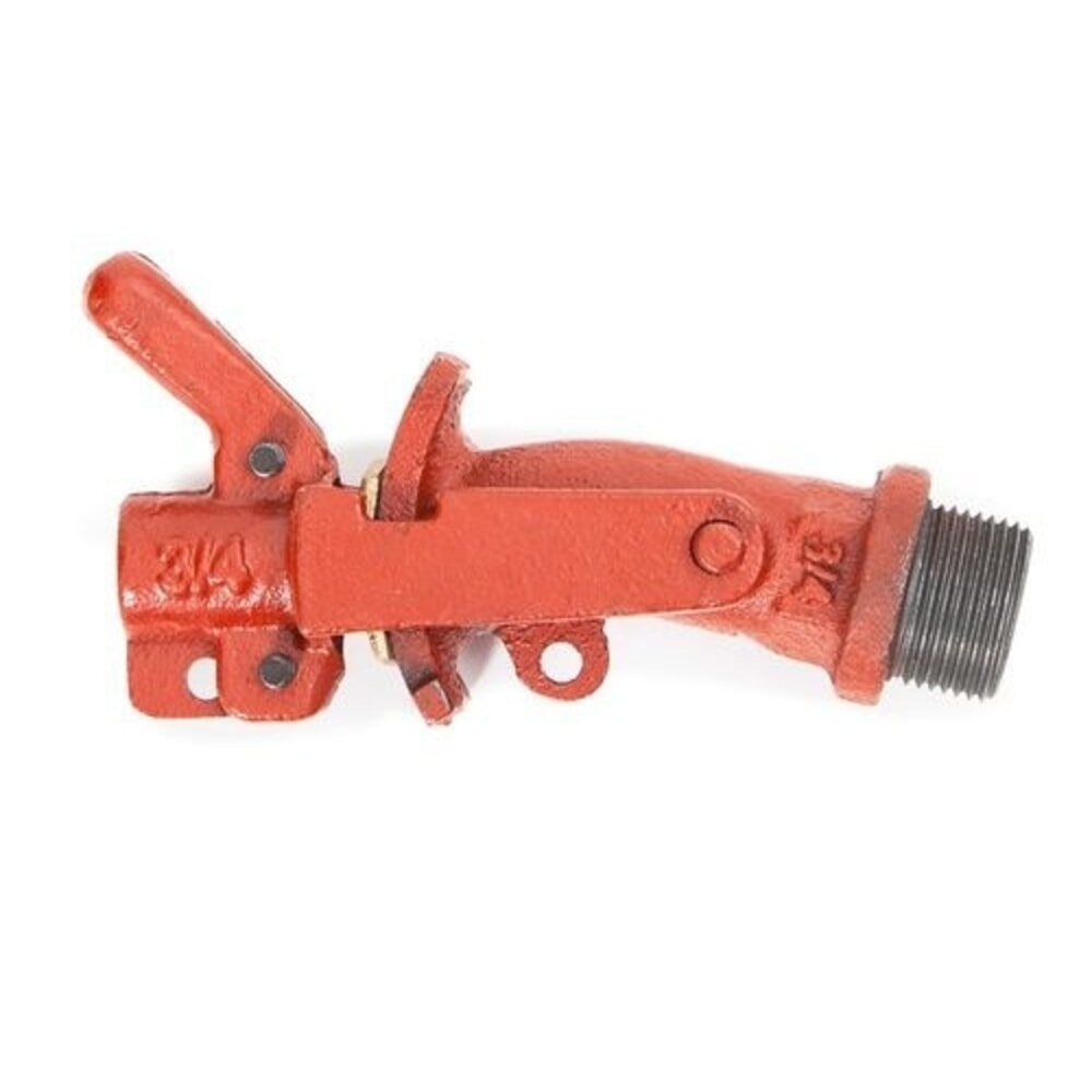 Číslo obrázku produktu 1: Denios sudový kohout z šedé litiny s mosaznou pojistnou destičkou, průměr závitu 3/4 palce