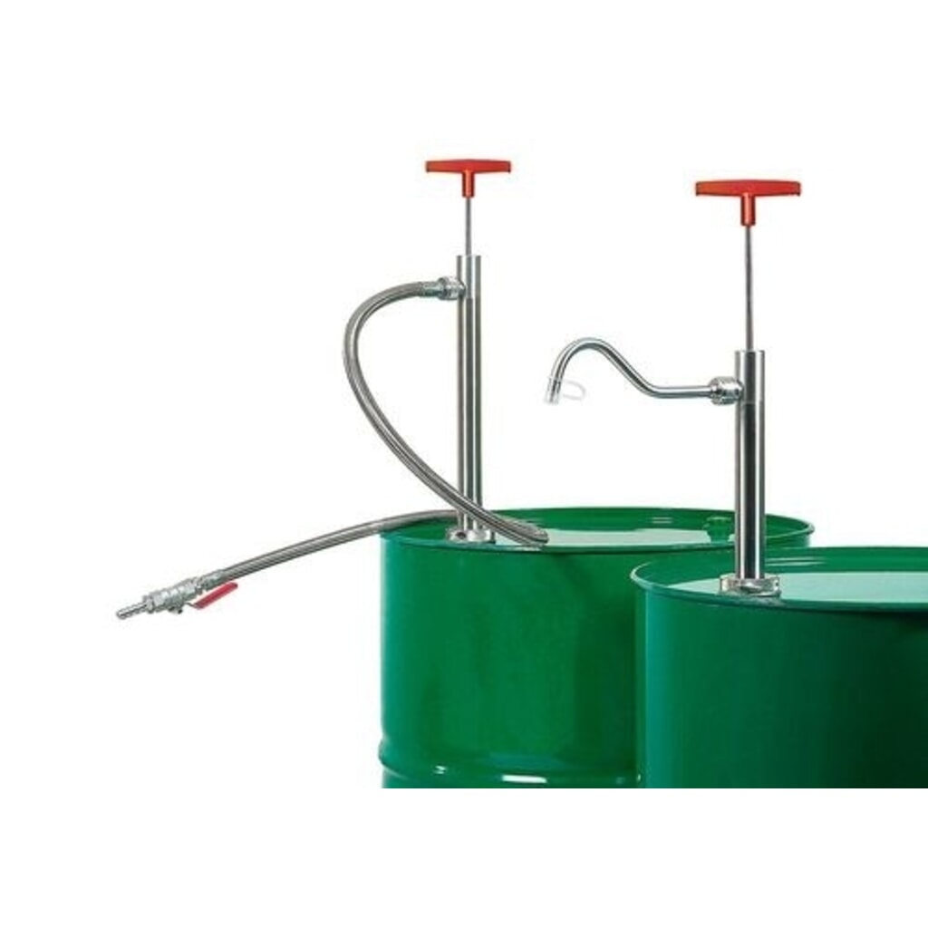 Denios sudové čerpadlo z nerezové oceli s výtokovým kolenem, hloubka ponoru 910 mm Obrázek produktu: Denios sudové čerpadlo z nerezové oceli s výtokovým kolenem, hloubka ponoru 910 mm