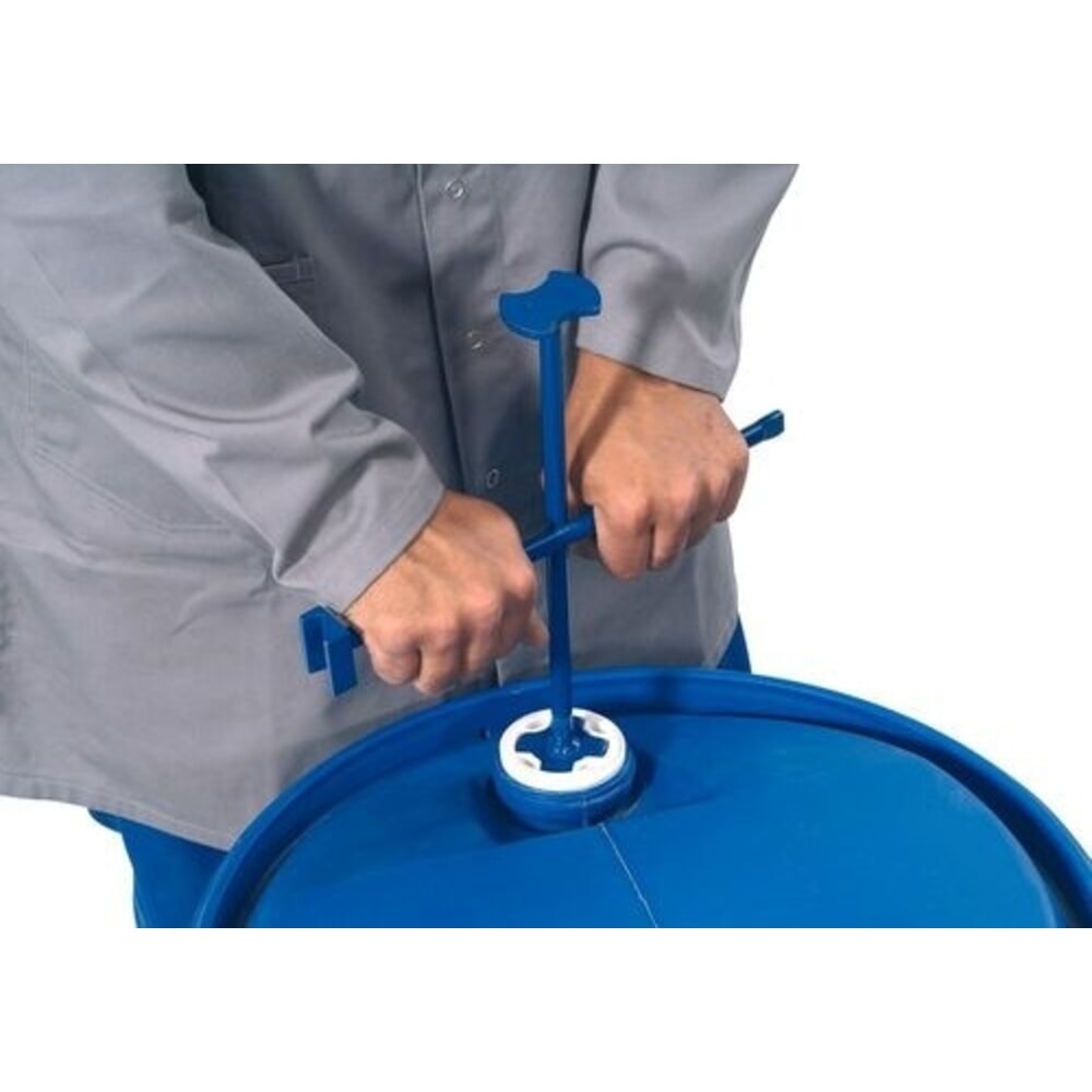 Obrázek produktu: Denios křížový klíč na sudové uzávěry, ocelový, lakovaný, pro otevírání nejběžnějších uzávěrů sudů