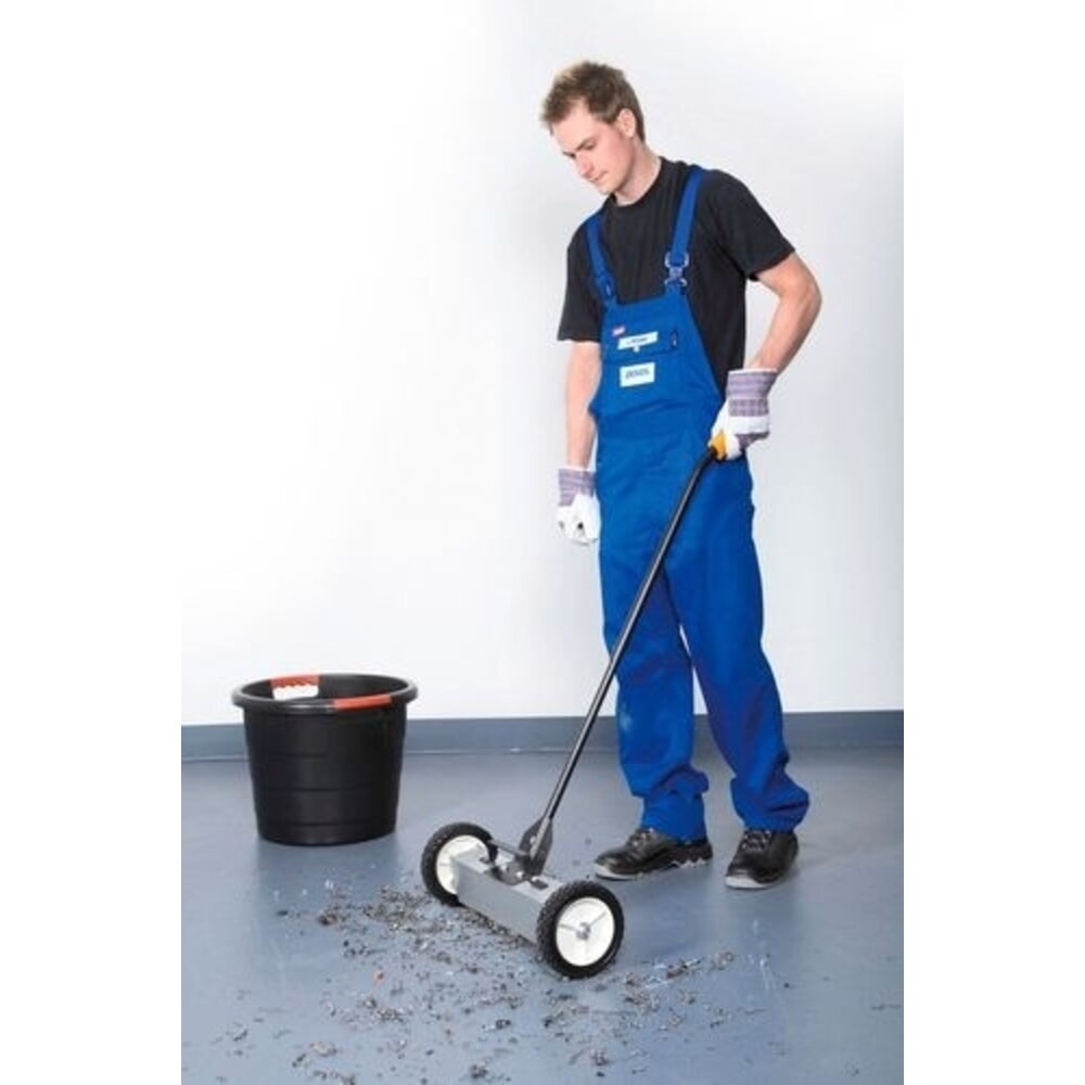 Číslo obrázku produktu 1: Denios magnetický smeták, teleskopická rukojeť, nastavitelná výška zametání, zametací šířka 455 mm
