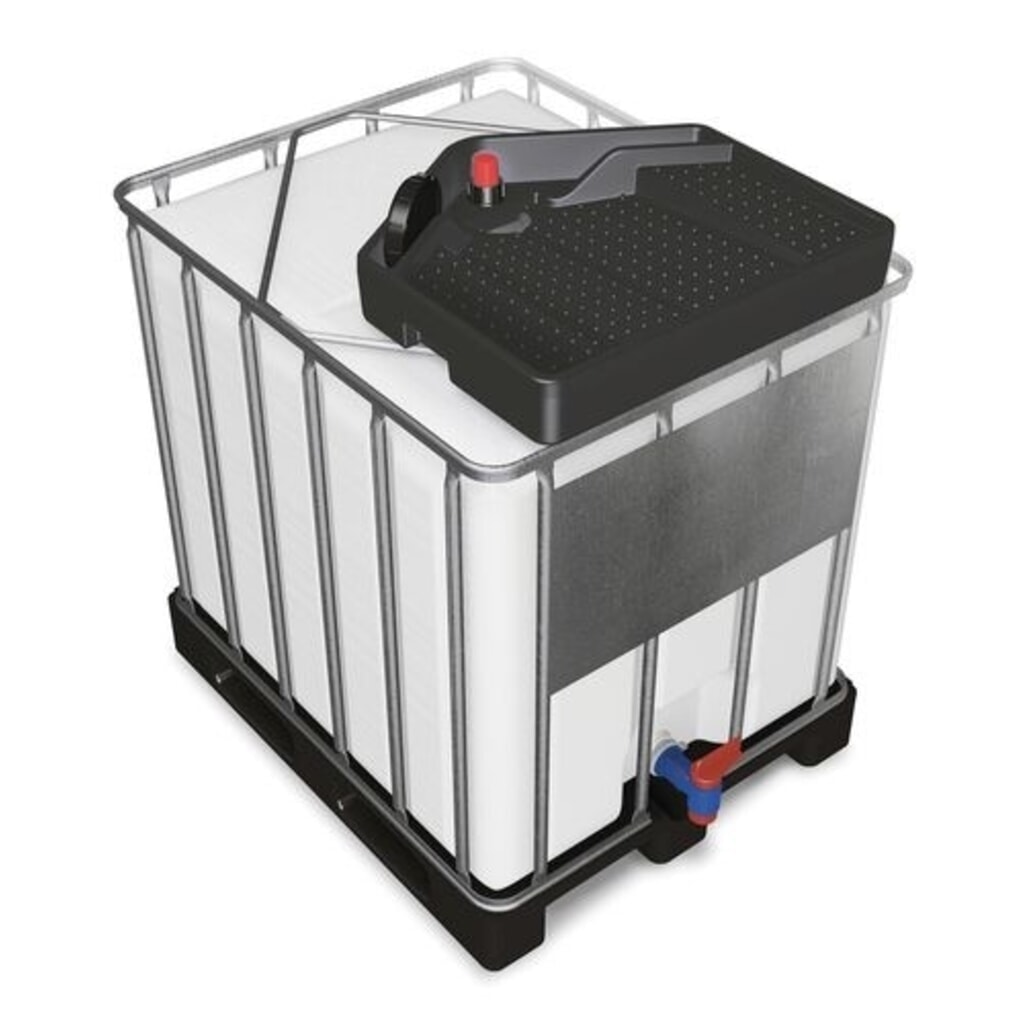 Obrázek produktu: Denios nálevky k sudům pro IBC FALCON z PE, 15 l, čtvercové, vypouštěcí otvor Ø 145 mm