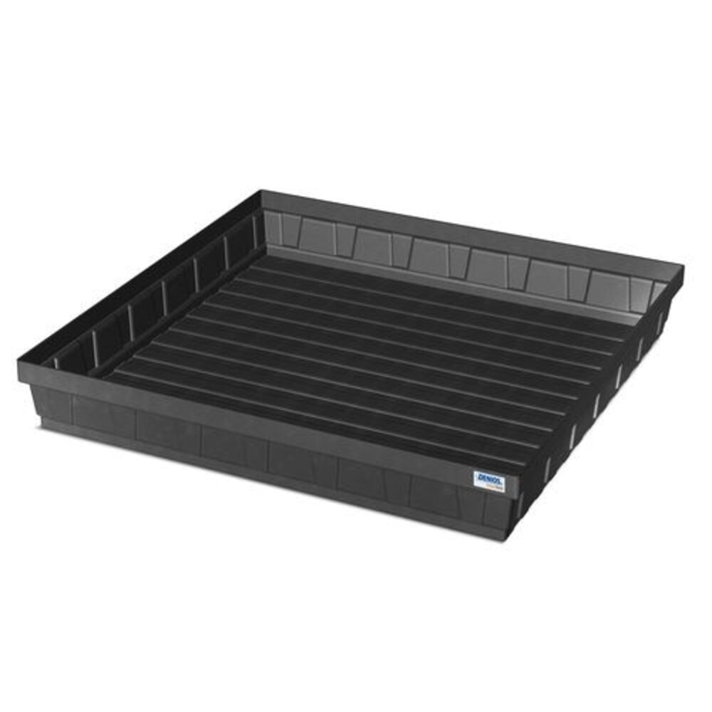 Číslo obrázku produktu 1: Denios sběrná vana na drobné nádoby base-line z PE, výška 160 mm, bez odtoku, bez mřížového roštu, objem 52 l