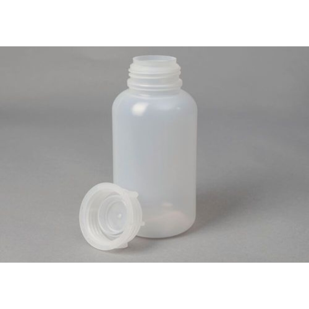 Číslo obrázku produktu 1: Denios lahve se širokým hrdlem z LDPE, kulaté, přírodní, průhledné, 1500 ml, 6 kusů