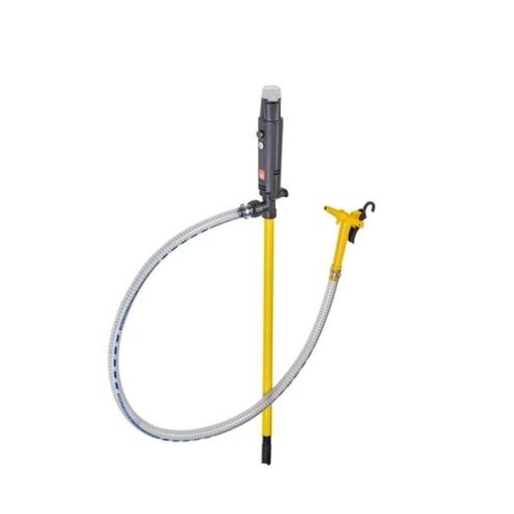 Číslo obrázku produktu 1: Denios akumulátorové sudové čerpadlo z polypropylenu, hadice 1,5 m, stáčecí ventil, 75 W, hloubka ponoru 500 mm