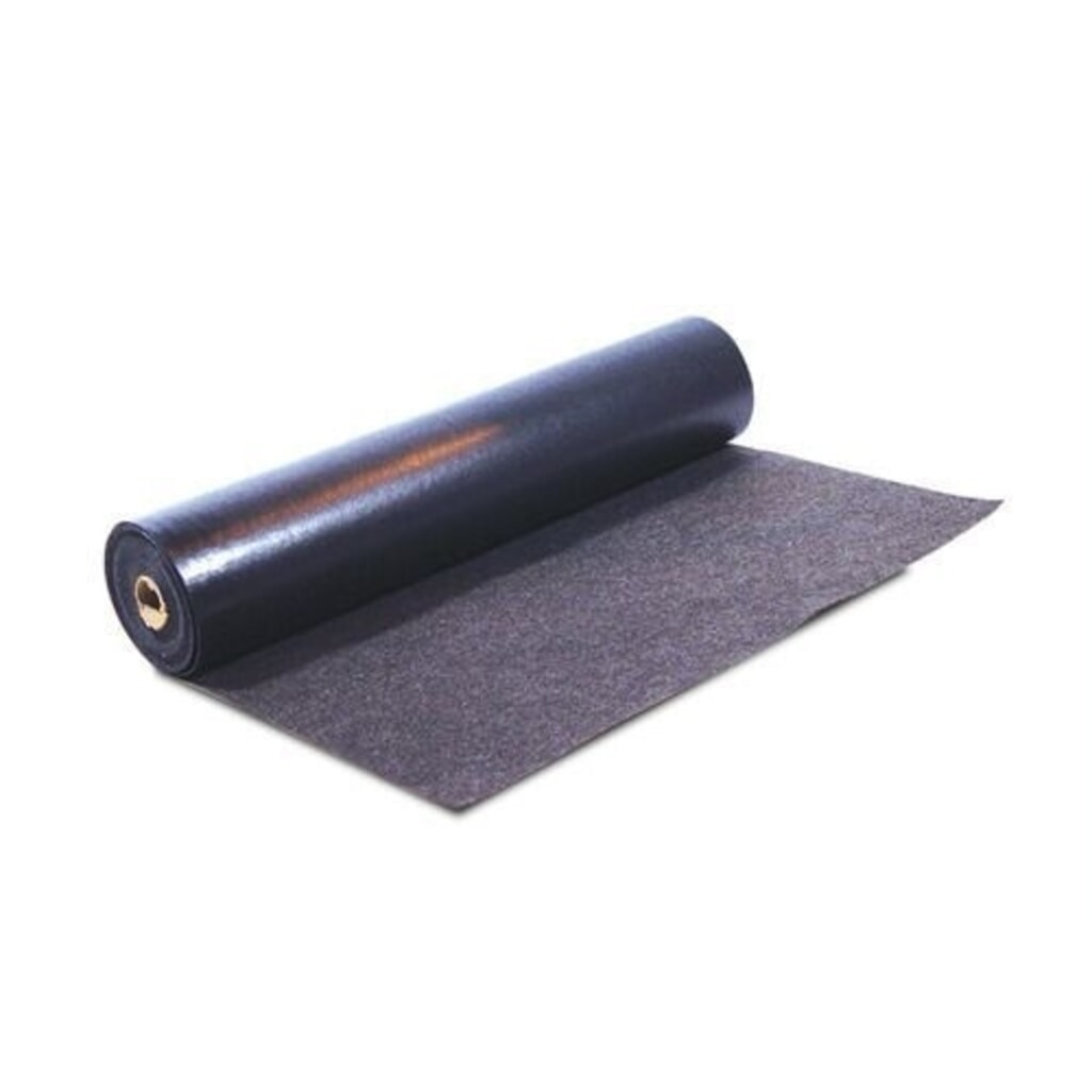 Obrázek produktu: Denios role ochranného materiálu na podlahu z pojivové netkané textilie DENSORB Extra PE, s černou PE povrchovou úpravou, 91 cm x 15 m