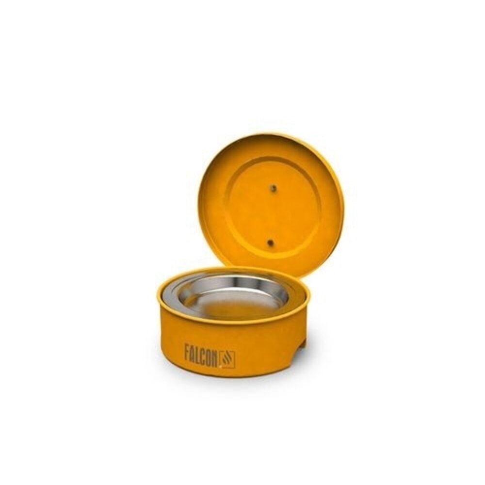 Číslo obrázku produktu 1: Denios čistič drobných dílů FALCON z lakované oceli Denios s ponorným sítkem, 2 l