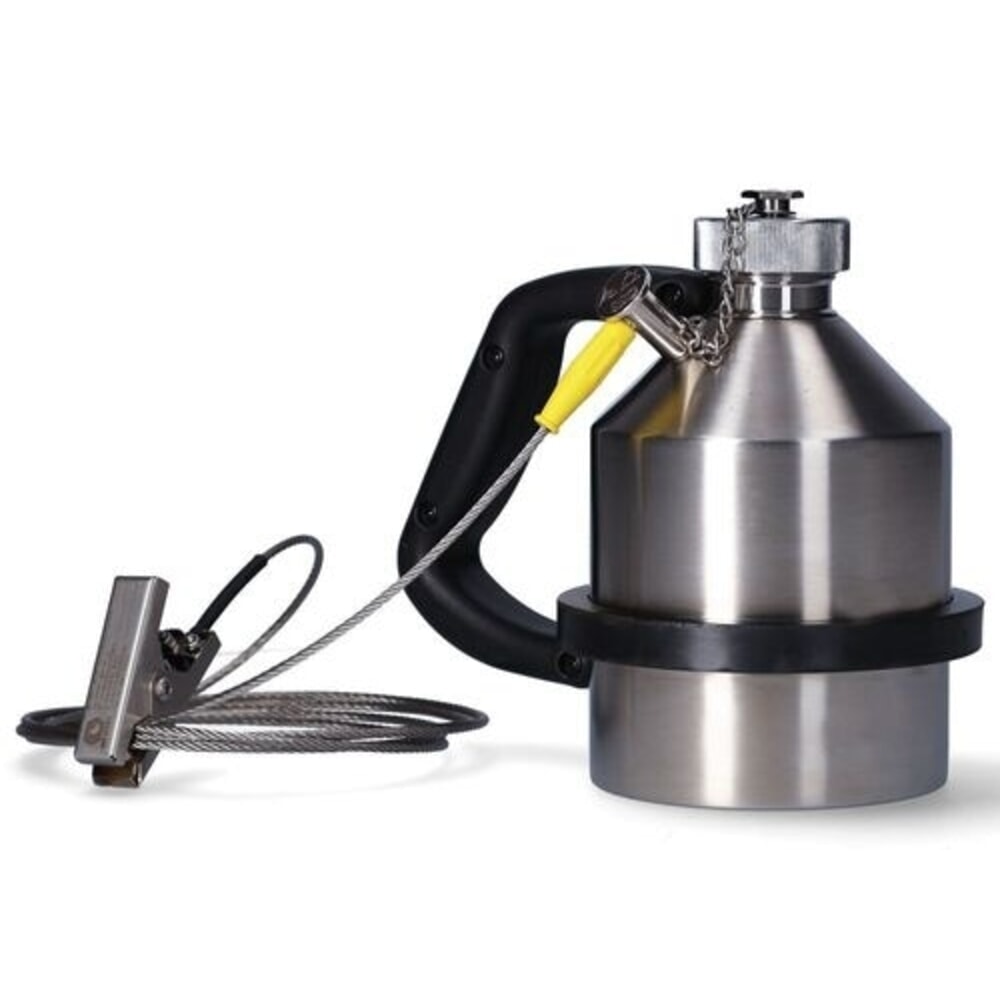 Obrázek produktu: Denios bezpečnostní kanystr FALCON z nerezové oceli, uzemňovací připojení, šroubovací uzávěr, 1 l