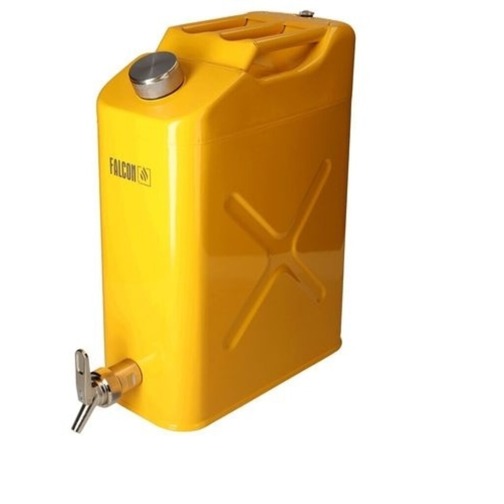 Obrázek produktu: Denios bezpečnostní kanystr FALCON z lakované oceli s jemným dávkovacím kohoutem, EPDM, 20 l