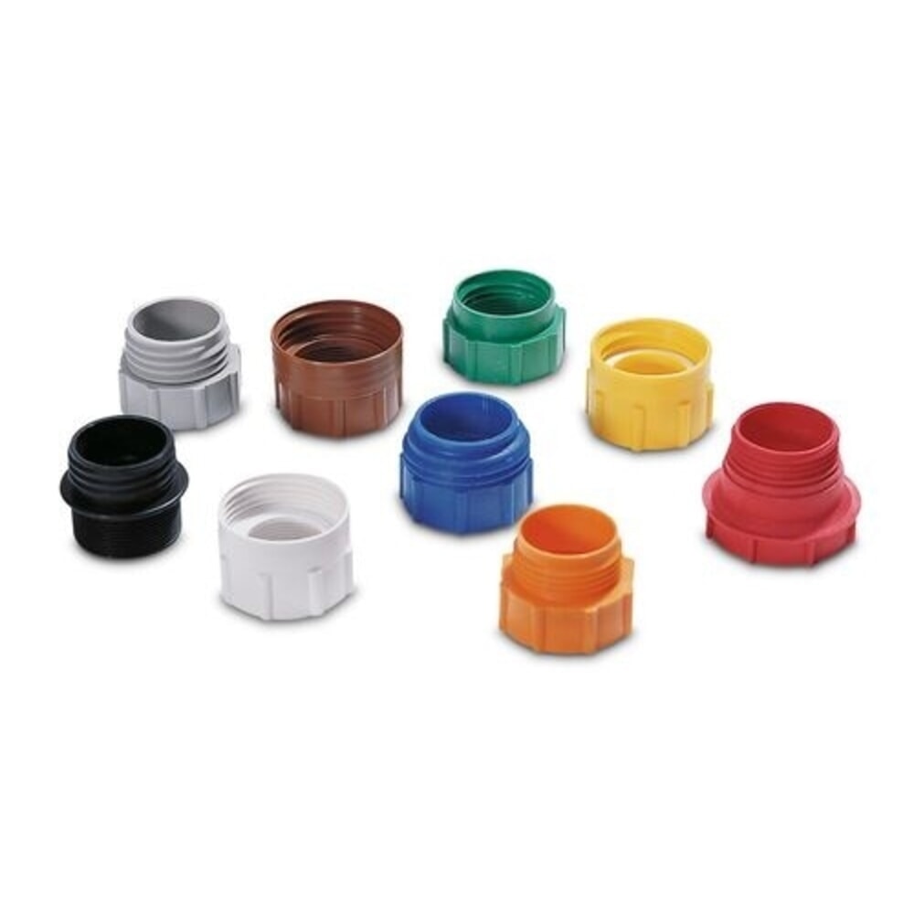 Číslo obrázku produktu 2: Denios závitový adaptér z 2 palců s jemným závitem (l) na 2 palce s hrubým závitem Mauser (A), modrý