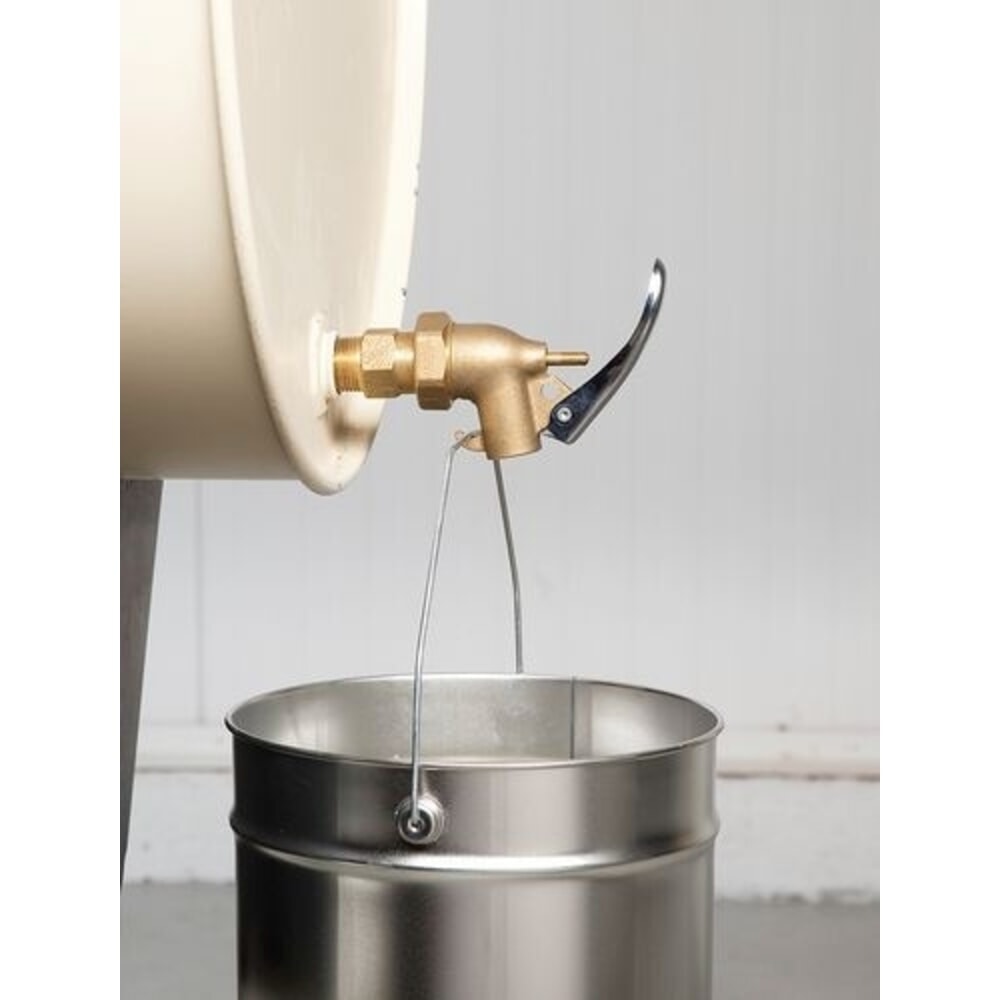 Číslo obrázku produktu 2: Denios samouzavírací mosazný kohout pro ocelové sudy, Ø 3/4 palce, pro nekorozivní kapaliny