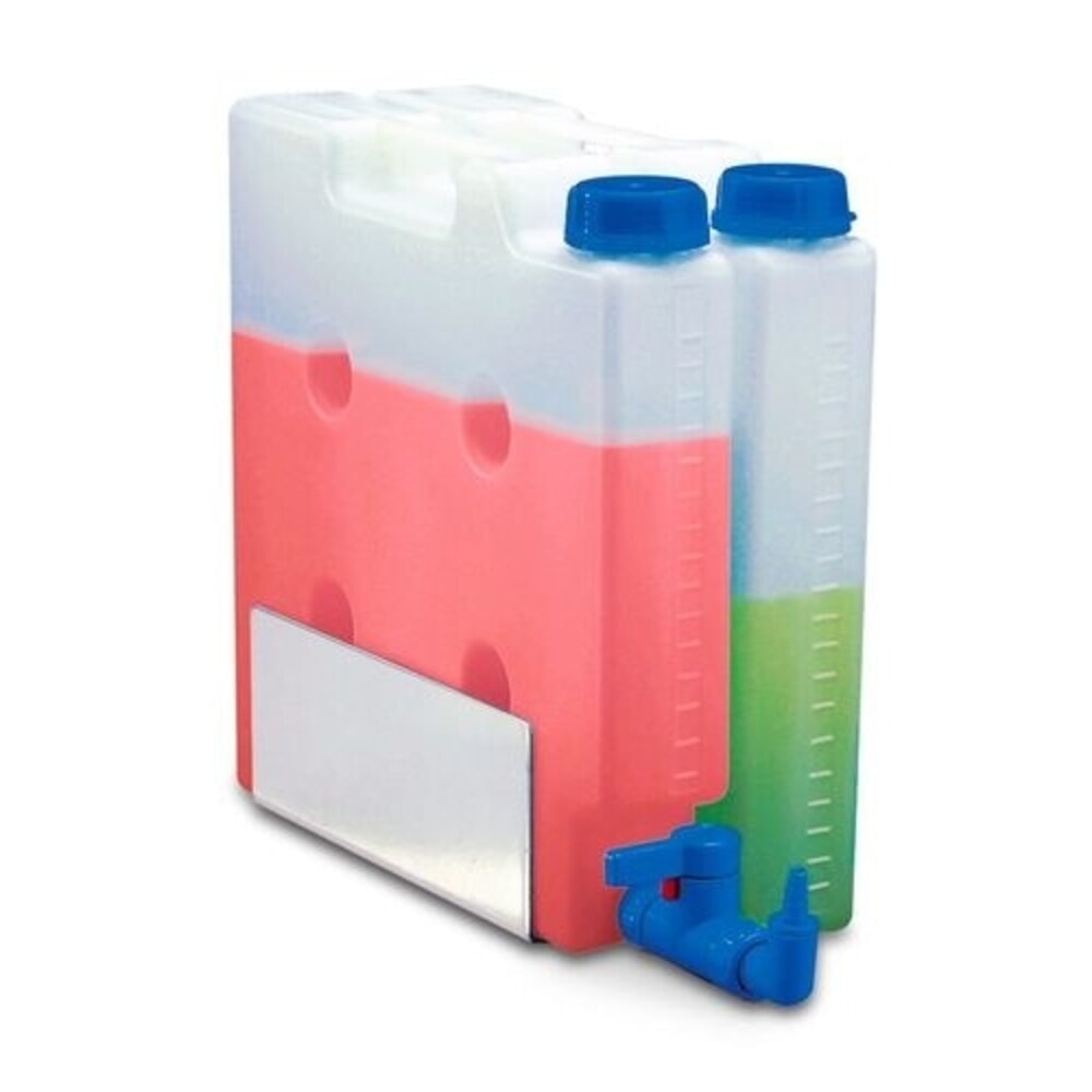 Číslo obrázku produktu 2: Denios prostorově úsporný kanystr z průhledného polypropylenu (PP), objem 5 l, bez závitového hrdla