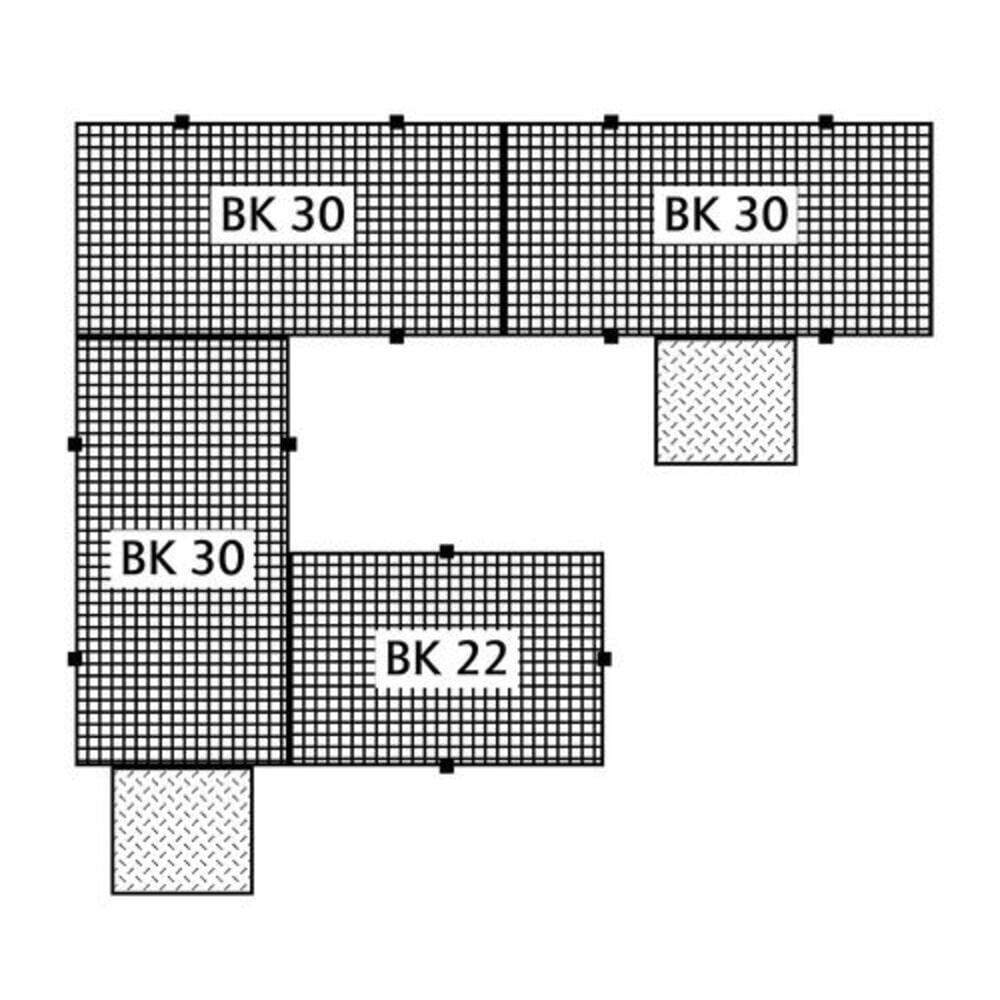 Číslo obrázku produktu 3: Denios podlahová záchytná vana classic-line z PE jednoho prvku, s PE mřížovým roštem, VxŠxH 150 x 790 x 1500 mm