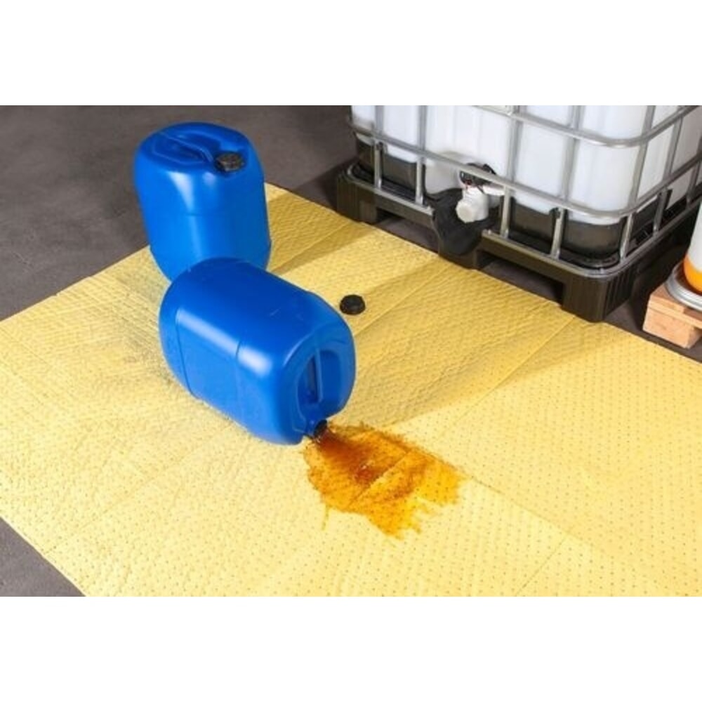 Číslo obrázku produktu 2: Denios role ze sorpční netkané textilie DENSORB Economy Single, Spezial, light, 38 cm x 90 m, 2 kusy