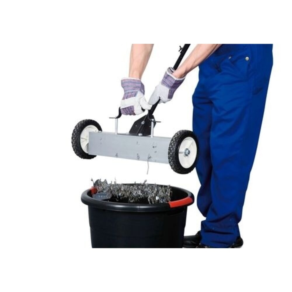 Číslo obrázku produktu 2: Denios magnetický smeták, teleskopická rukojeť, nastavitelná výška zametání, zametací šířka 455 mm