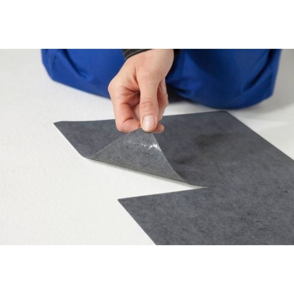 Číslo obrázku produktu 3: Denios role ochranného materiálu na podlahu z pojivové netkané textilie DENSORB Professional s PE povrchovou úpravou, 80 cm x 15 m