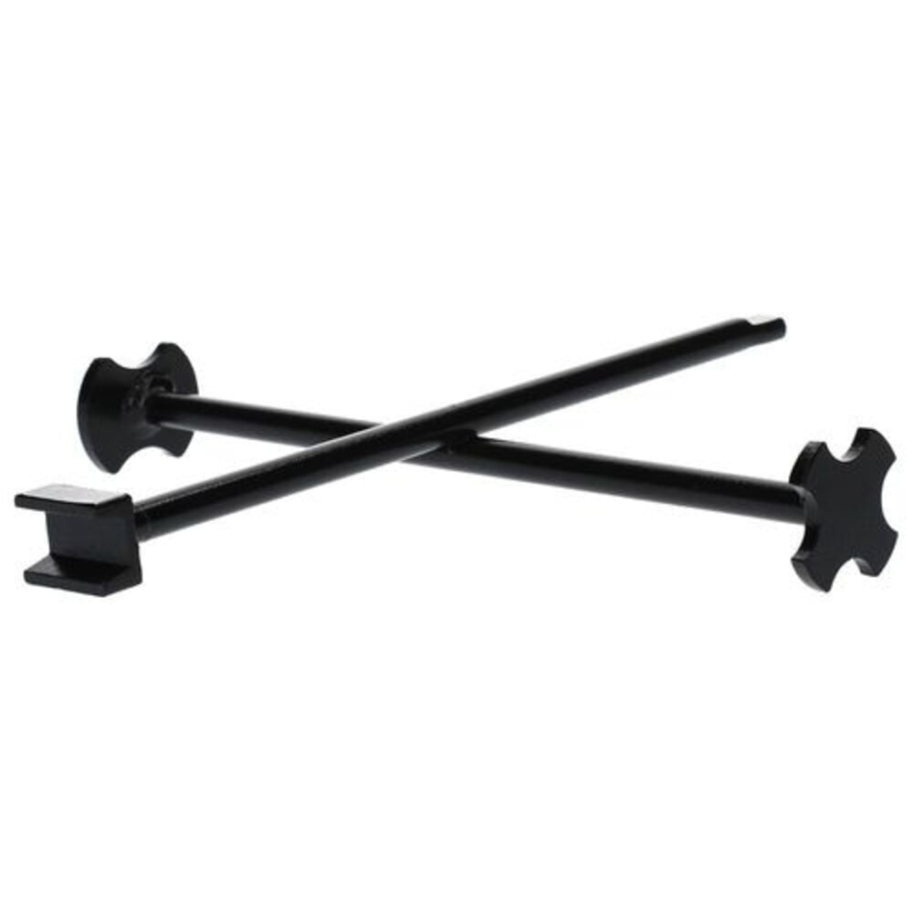 Číslo obrázku produktu 3: Denios křížový klíč na sudové uzávěry, ocelový, lakovaný, pro otevírání nejběžnějších uzávěrů sudů