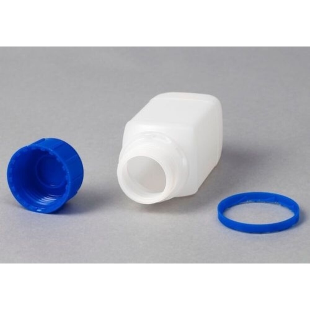 Číslo obrázku produktu 2: Denios lahve se širokým hrdlem z HDPE, hranaté, přírodní, průhledné, 1500 ml, UN, 6 kusů