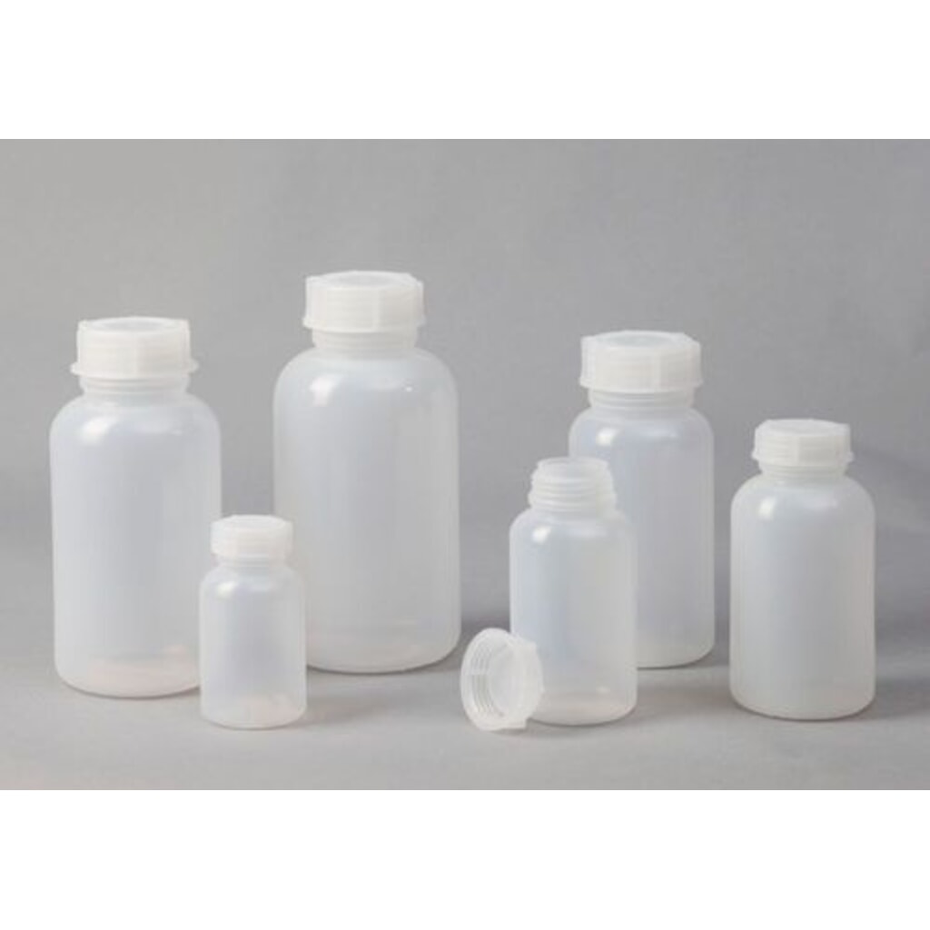Číslo obrázku produktu 3: Denios lahve se širokým hrdlem z LDPE, kulaté, přírodní, průhledné, 1500 ml, 6 kusů