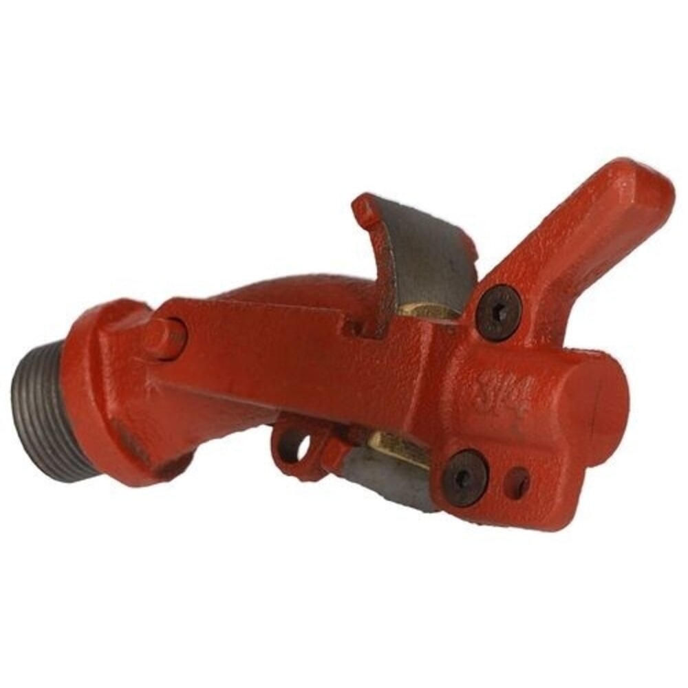 Číslo obrázku produktu 3: Denios sudový kohout z šedé litiny s mosaznou pojistnou destičkou, průměr závitu 3/4 palce