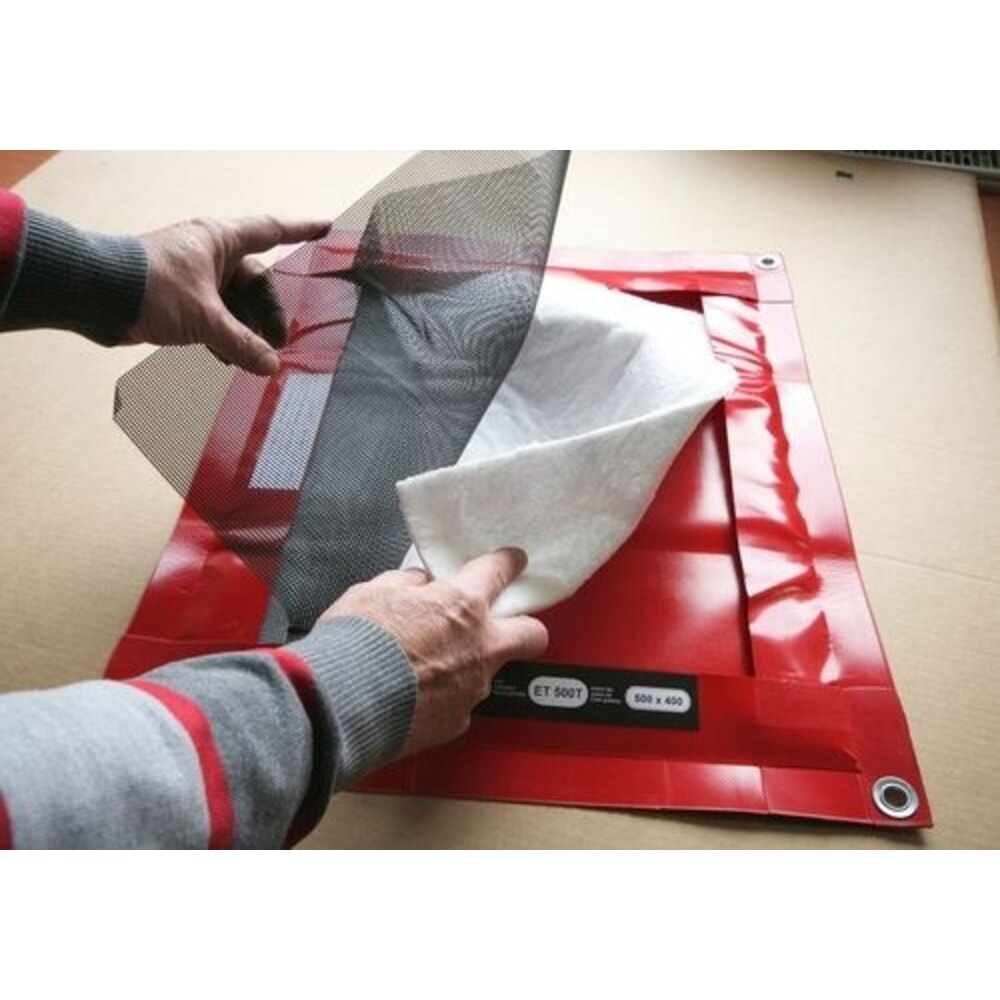 Číslo obrázku produktu 4: Denios odkapová záchytná vana pro vícenásobné použití z plastu s vyměnitelným pojivem, objem 1 l, Š x H 480 x 580 mm