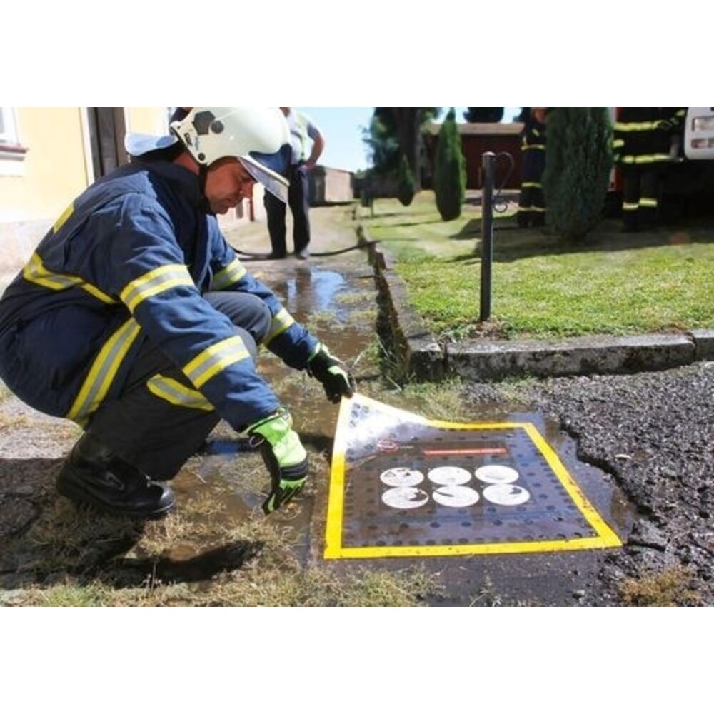 Číslo obrázku produktu 4: Denios ochrana kanálu, skládací kryt pro horizontální a vertikální odtoky