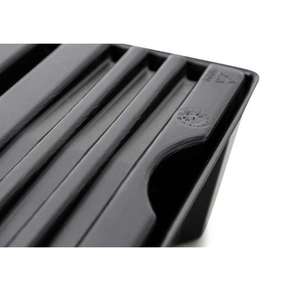 Číslo obrázku produktu 4: Denios sběrná vana na drobné nádoby base-line z PE, výška 160 mm, s odtokem a PE mřížovým roštem, objem 5 l