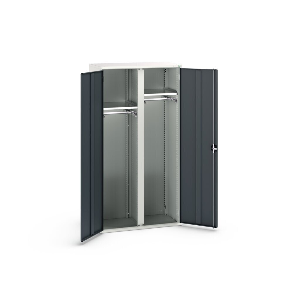 Číslo obrázku produktu 3: Skříň s křídlovými dveřmi a se zásuvkami bott verso, 2 police a 2 šatní tyče, ŠxHxV: 1050 x 550 x 2000 mm