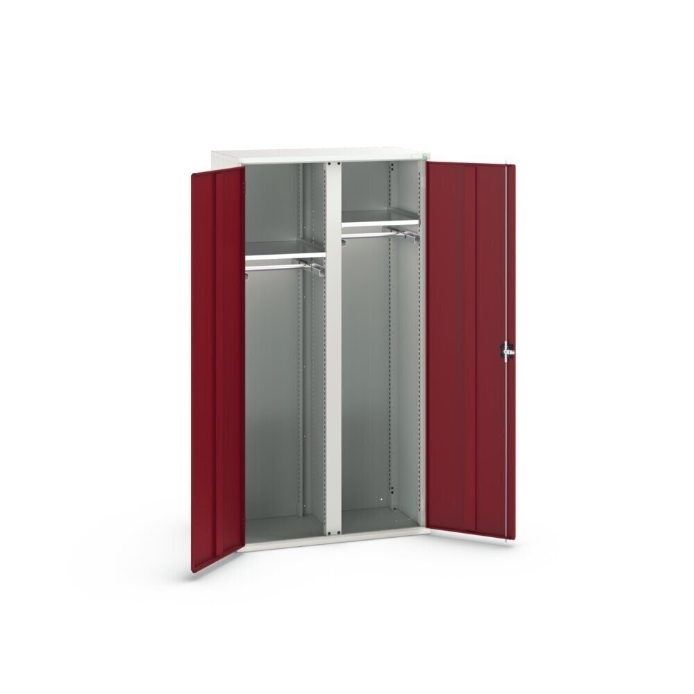 Číslo obrázku produktu 3: Skříň s křídlovými dveřmi a se zásuvkami bott verso, 2 police a 2 šatní tyče, ŠxHxV: 1050 x 550 x 2000 mm