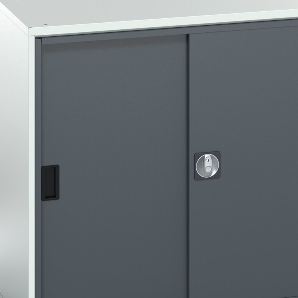 Číslo obrázku produktu 8: Skříň s posuvnými dveřmi bott verso se 2 policemi, ŠxHxV: 1050 x 550 x 1000 mm