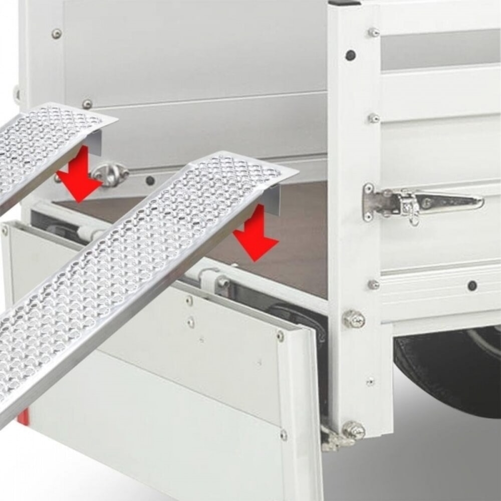 Číslo obrázku produktu 4: Nájezdové rampy BASIC, nosnost 400 kg, ŠxD 200 x 2000 mm