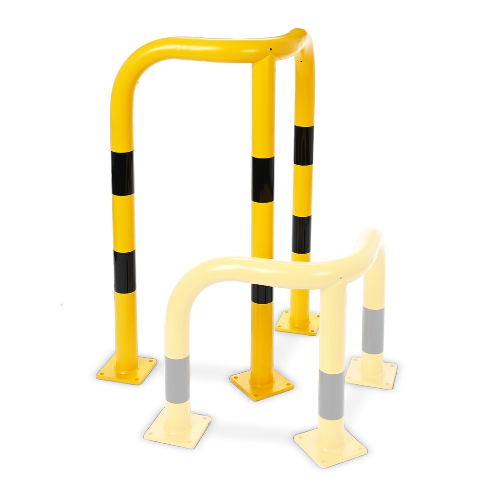 Číslo obrázku produktu 6: Steinbock® rohový ochranný nárazový oblouk, pro vnitřní použití, V x D 1200 x 600 mm, Ø 76 mm