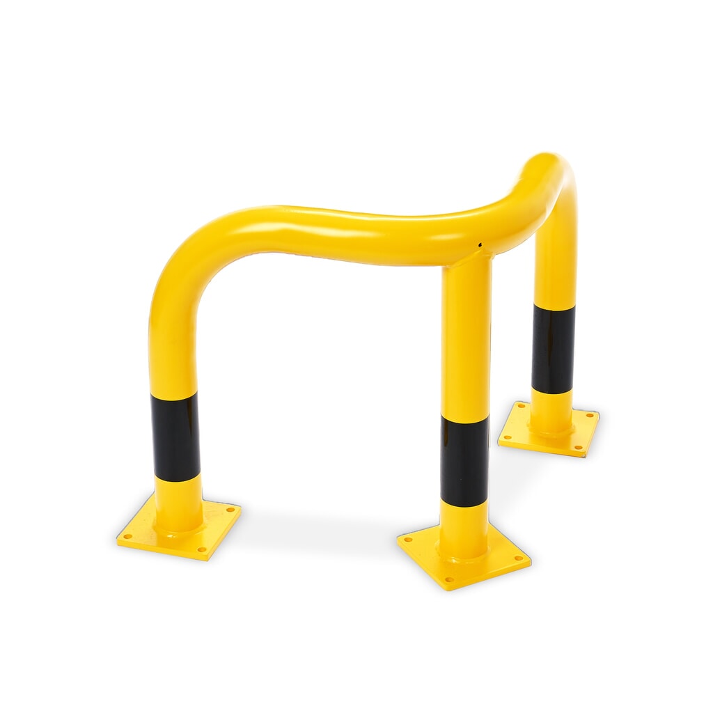 Obrázek produktu: Steinbock® rohový ochranný nárazový oblouk, pro vnitřní použití, V x D 600 x 600 mm, Ø 76 mm