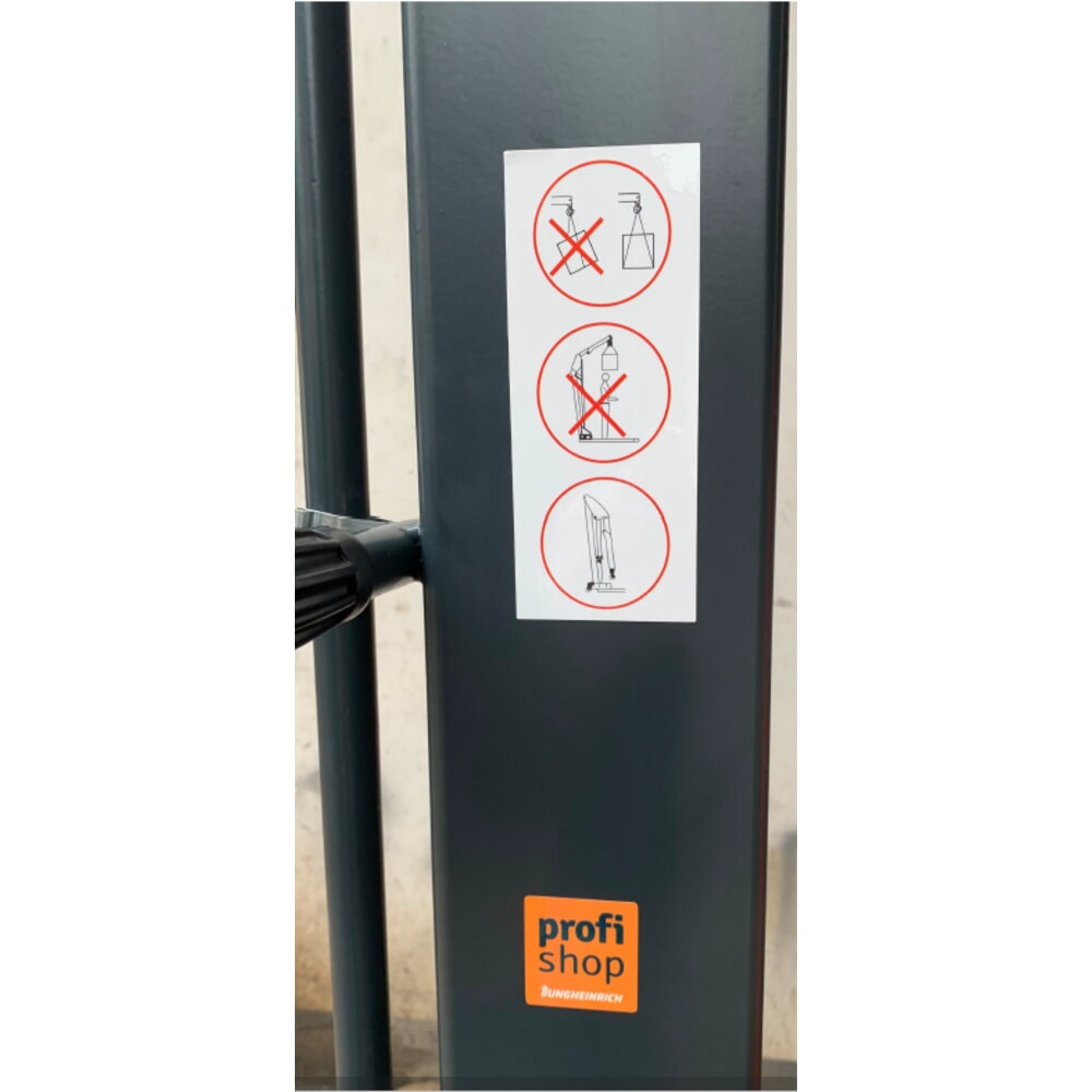 Číslo obrázku produktu 4: Steinbock® Dílenský jeřáb s rozepřeným podvozkem a rychlým zdvihem, skládací, nosnost 1500-2000 kg