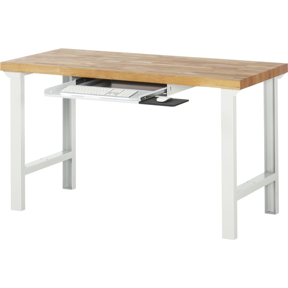 Číslo obrázku produktu 2: Zásuvka na klávesnici pro balicí stůl RAU, šeď světlá, VxŠxH 85 mm x 640 mm x 485 mm