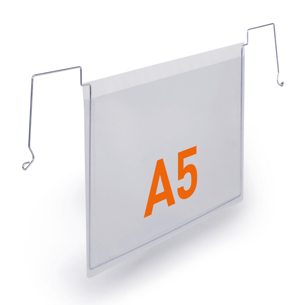 Číslo obrázku produktu 3: DURABLE kapsa na dokumenty s drátěnými závěsy, DIN A5 na šířku, otevřená