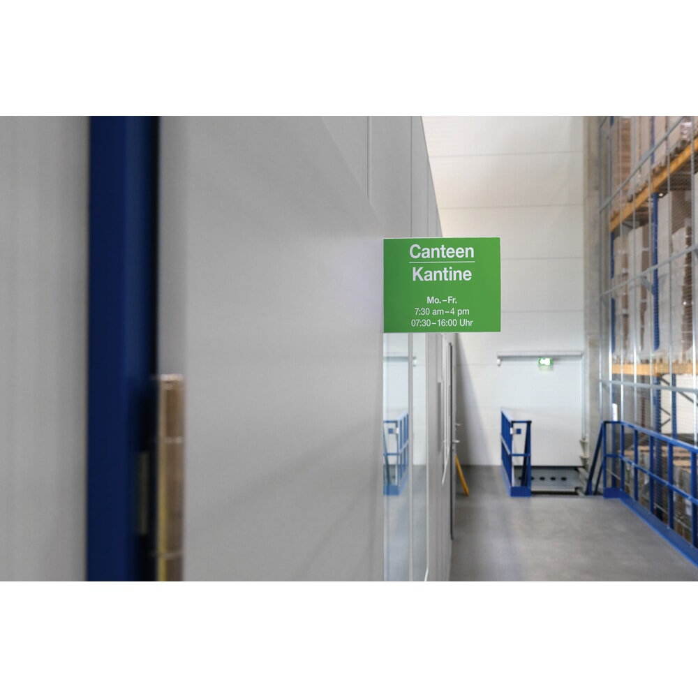 Číslo obrázku produktu 3: DURABLE označení regálů, samolepicí uličkový štítek, A4 na výšku