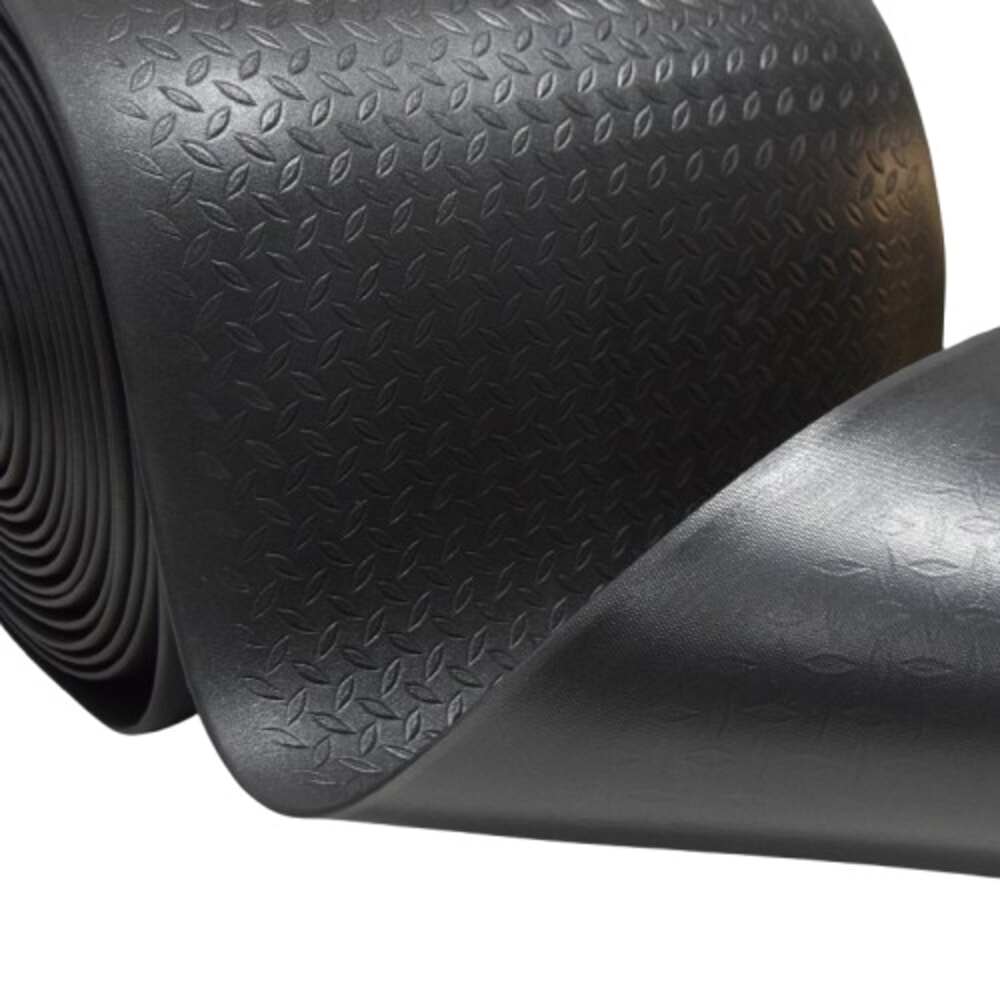 Číslo obrázku produktu 2: Steinbock® protiúnavová rohož ErgoSoft, károvaný vzor, 1vrstvá, ŠxD 600 mm x 1000 mm, černá